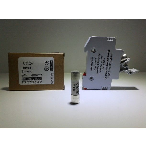 UTICA® DC Fuse & Holder 20A 2